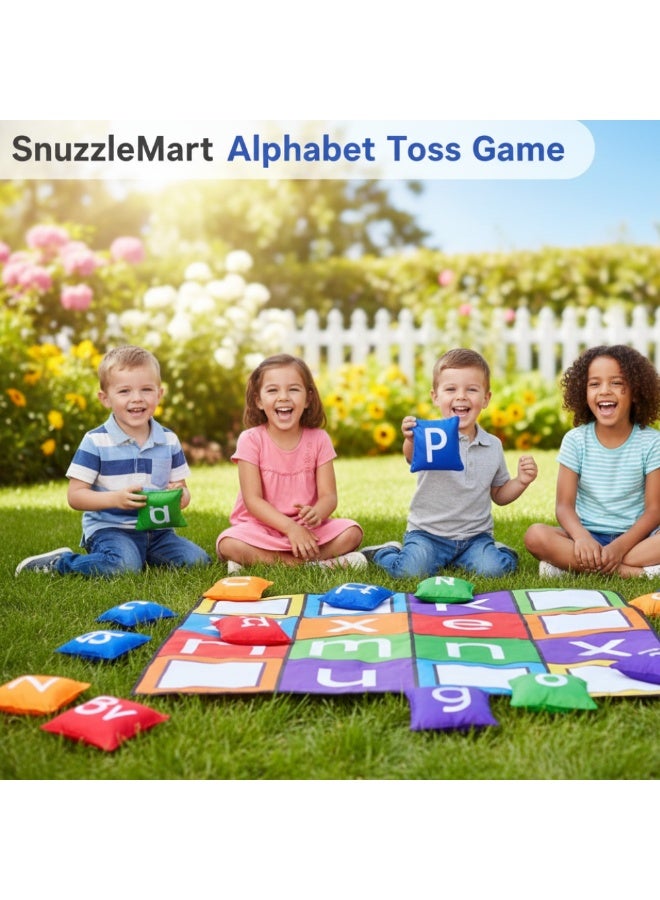 SnuzzleMart 26-Piece Alphabet Beanbag Game Set - Educational Tossing Toy for Outdoor Yard Games, Garden Parties, and Early Learning - Image 5